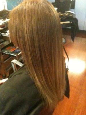 From natural black to a neutral highlighted brunette.