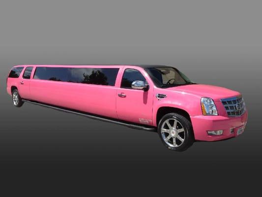 Pink Escalade Limo