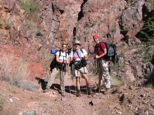 in "the box", north kaibab trail, grand canyon, arizona