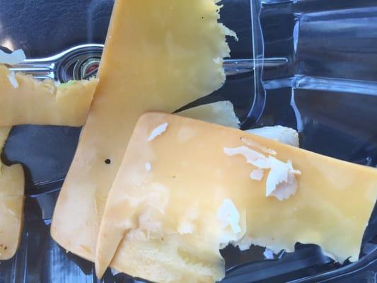 Cheese gone bad.