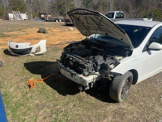 Vehicle before repair