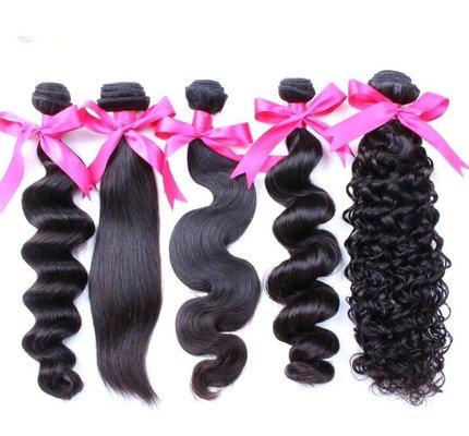 100% Virgin Human Hair Bundle Textures.