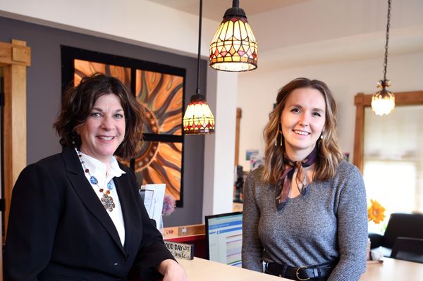 Kim Fishman and Malia Lakatos ready to help you with what you need for your ear and hearing needs.