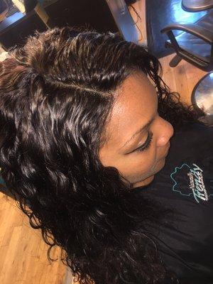 Full Sew In / Frontal. Brazilian Mink Hair can be purchased at the salon and online at trendyexotics.com