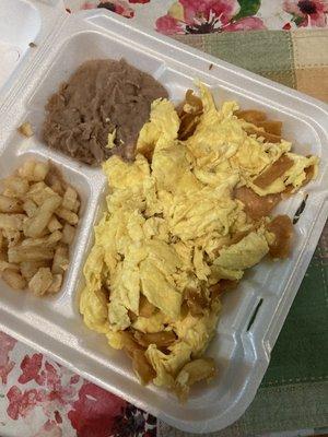 Migas Plate, nothing but egg, this place is overrated, McDonalds is the safe bet