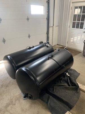 Satin Black Fuel Tanks