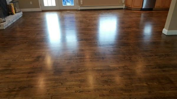 Very happy with are new refinished floors!!