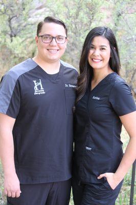 Dr. Hernandez and Office Manager Karina