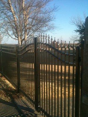 Ormental double drive gate custom built.