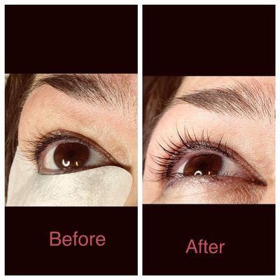 Lash Lift  Before & After ..