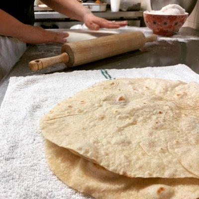 Fresh flour tortillas!