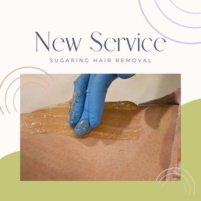 Sugaring hair removal