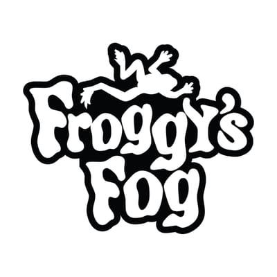 Froggys Fog Logo in Black and White