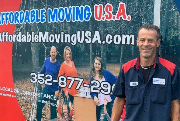 Chris- Professional Moving Supervisor, Accredited Driver For AFFORDABLE MOVING USA