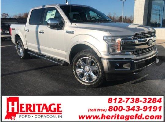 We have brand new Trucks in stock! Various trims to fit your needs and budget. Come see us today at Heritage Ford in Corydon!