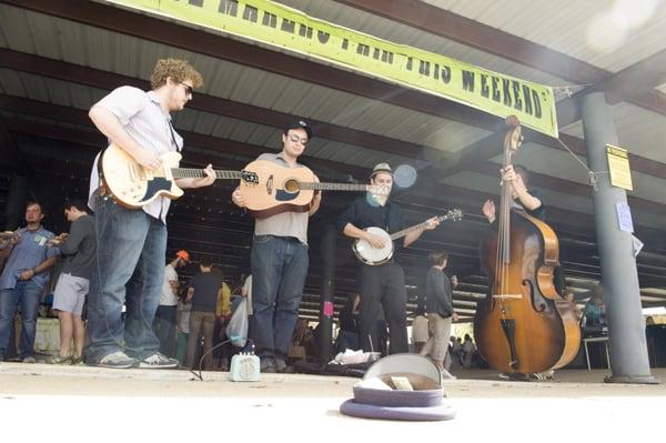 The Street Rats String Band performs at the Fall 2012 Texas Avenue Makers Fair.