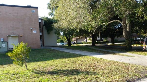 Church from lot.