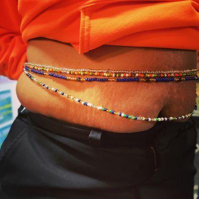 Waist beads helps to build confidence, courage, power, self love and so much more.