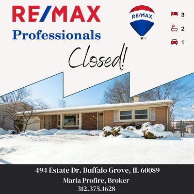 Closed in Buffalo Grove,IL