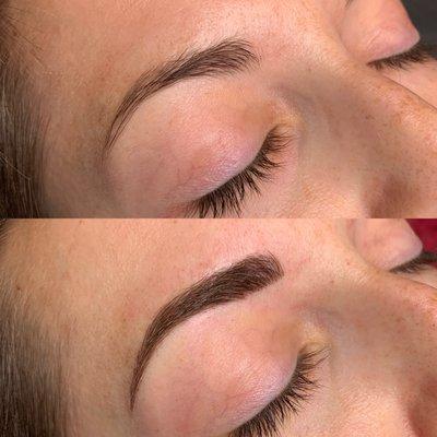 Microblading before and after