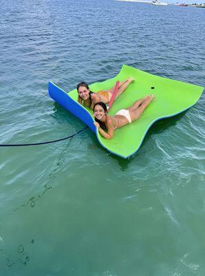 Afternoon on the swim mat