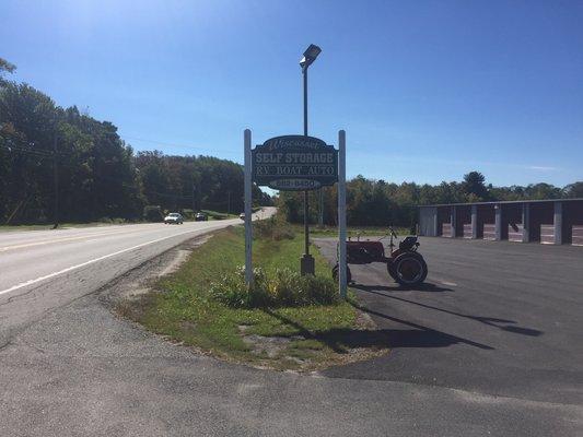 Wiscasset Self Storage Sign on Rt 27