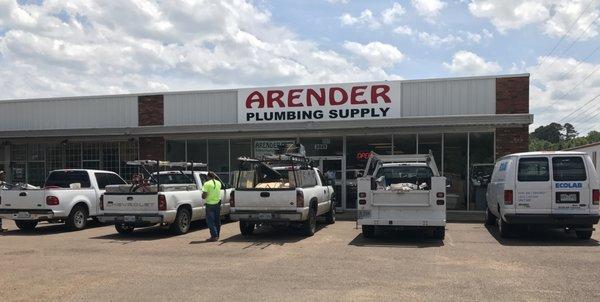 Another busy day at Arender Plumbing Supply.