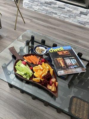 Glass coffee table top, on a wine rack diy lived the result.