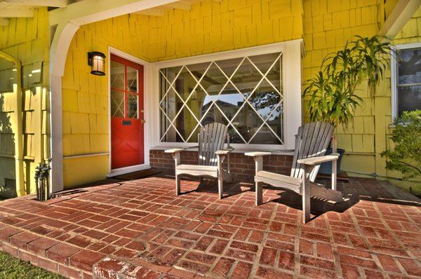 Charming Front Door Patio