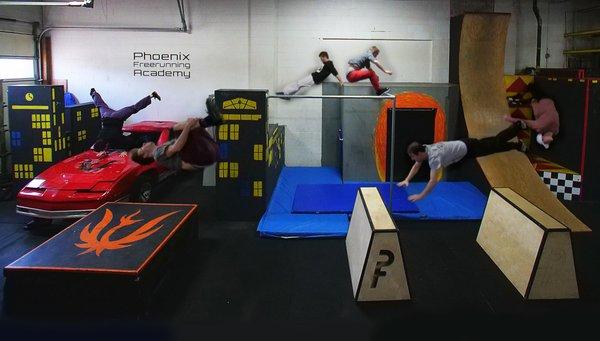 Phoenix Freerunning Academy is specifically designed and built for parkour and freerunning