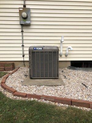 Newly Installed York Air Conditioner