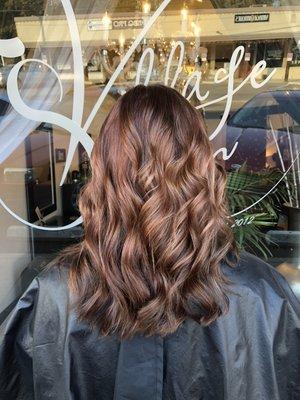 A beautiful copper brown color for fall!