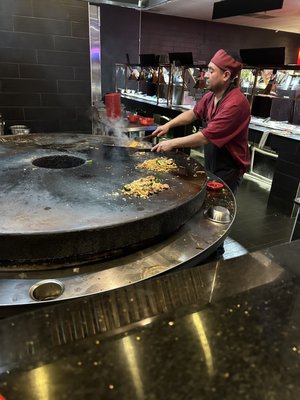 Cooking my bowl of goodies!