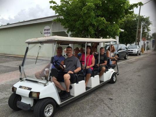 8 Passenger golf cart for shuttle service or daily and weekly rental