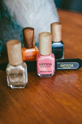 Now offering Sienna Byron Bay non toxic nail polish.