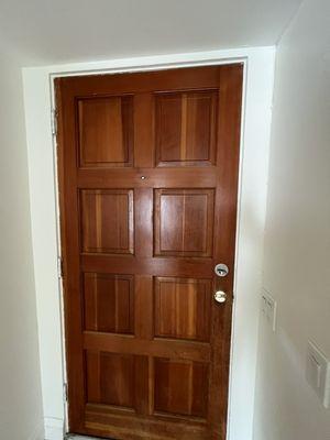 Fully restored front door