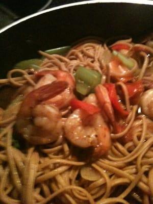 Hot and Spicy Shrimp LoMein