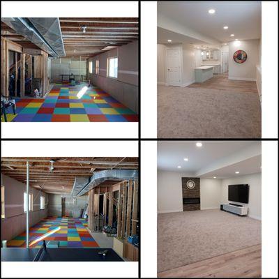 Need your basement finished? Call or message for an estimate.