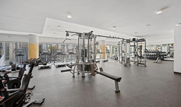 Second floor fitness center