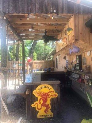 The tiki bar