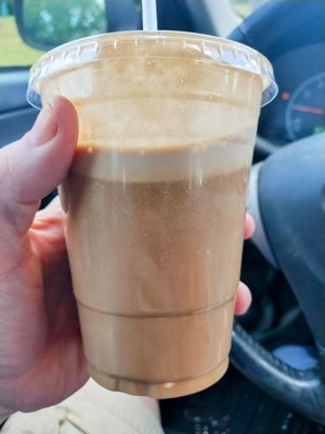 Iced Coffee Float with no Sugar added Coffee Ice Cream