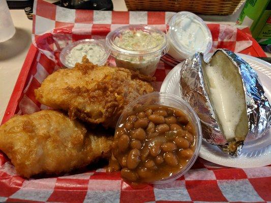 The fish fry is pretty good. The tartar sauce is excellent!