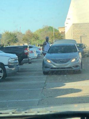 This is the man who is stealing catalysts in the CHUCK E. CHEESE Parking Lot.