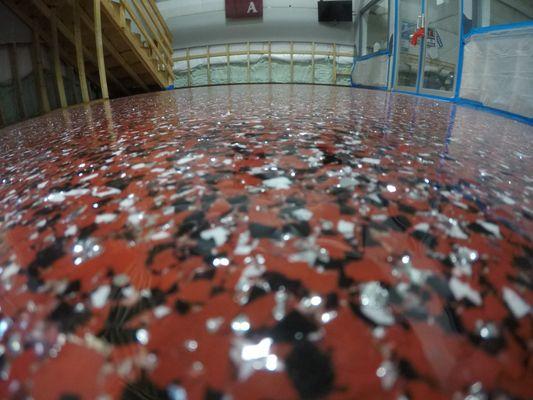 Exotic epoxy floor near Murray Kentucky.