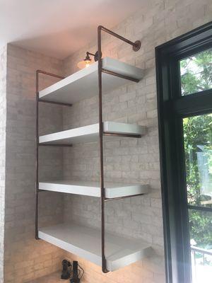 Kitchen floating shelves