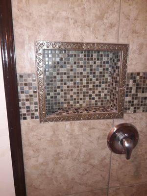 Tile Shower with accent