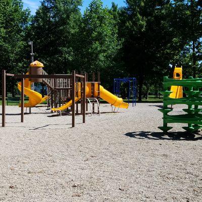 lots of playground equipment