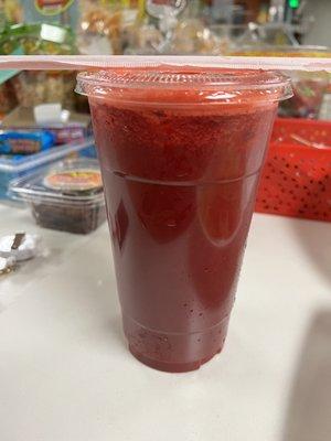 freshly squeezed beets, carrots and orange juice