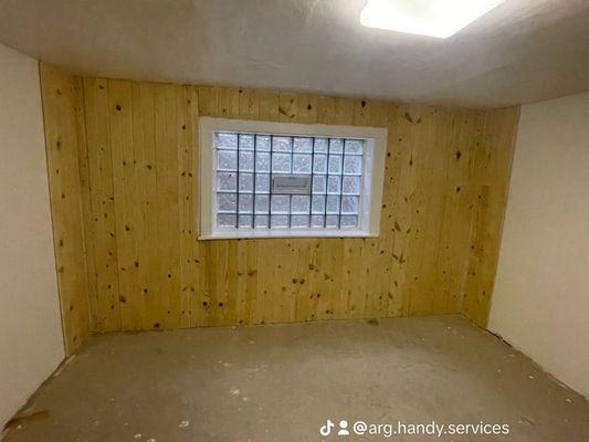 Basement shiplap