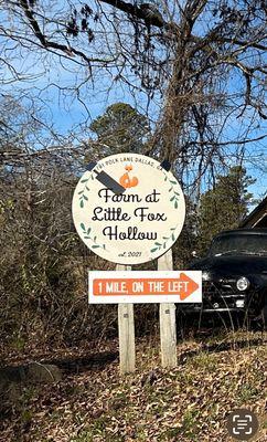 This our sign with our logo located at the intersection of Pope Road and Pope Lane